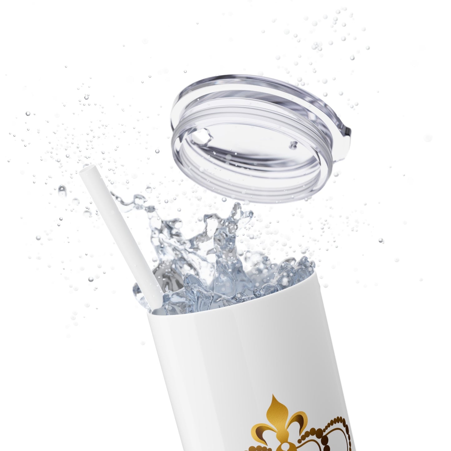 Skinny Tumbler with Straw, 20oz