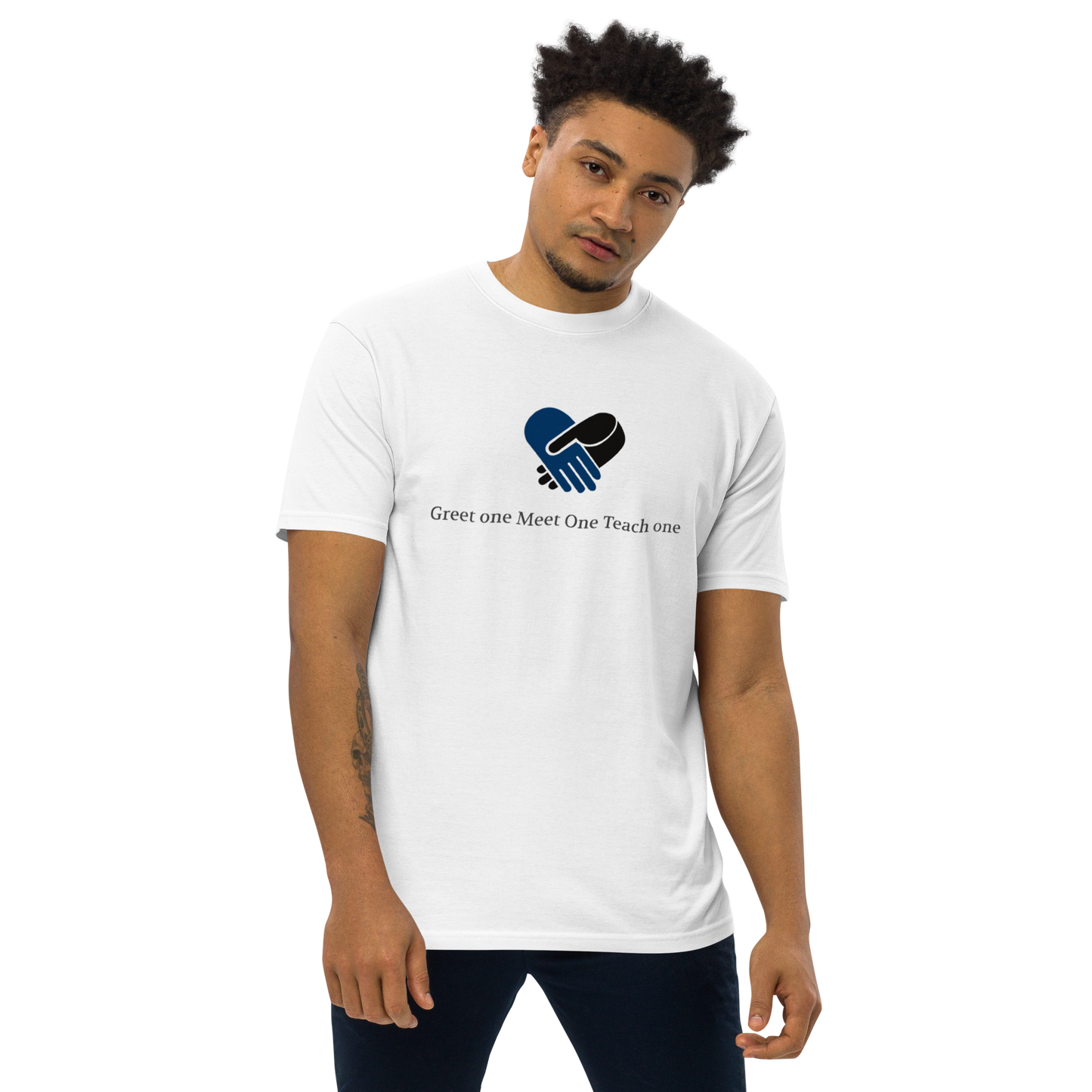 White - Greet One Meet One Teach One Tee